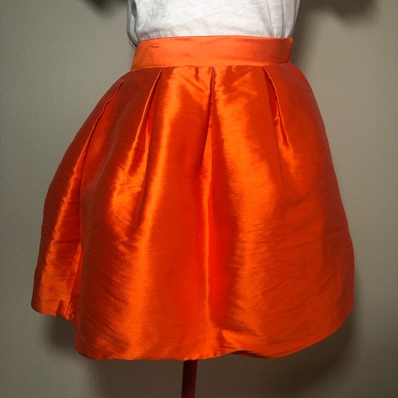 Parosh Orange Mini Skirt with Pockets Size Medium - Picture 3 of 8